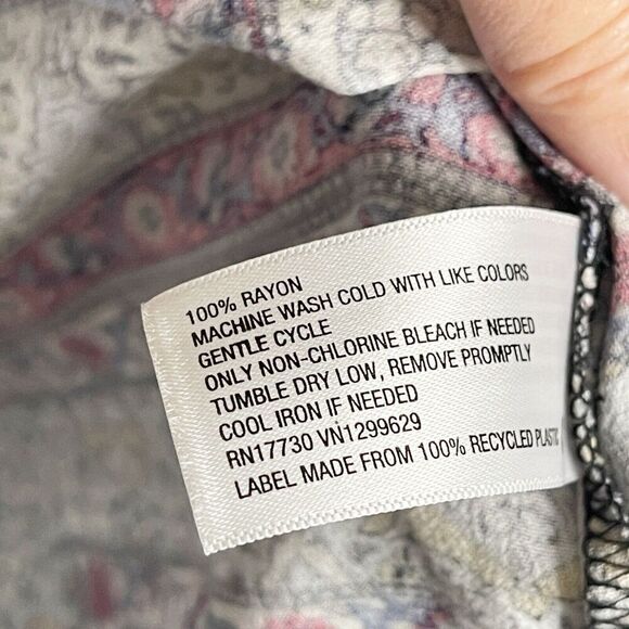 Knox Rose Kimono Womens M/L Floral Patchwork Boho Open Cardigan Duster Lagenlook - Picture 4 of 6